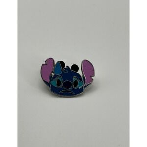Disney Pin Lilo Stitch Sad Worried Face Blue Teardrop Enamel 2017 Trading Pin